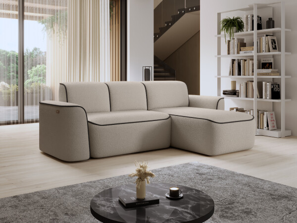 Sedací souprava Ume Provedení: Pravá varianta, látka: Royal 18/ Velvet Mat 22