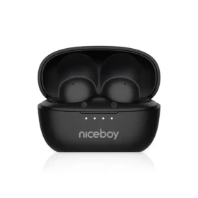 Niceboy Podsie 4 POP černá / Bezdrátová sluchátka s mikrofonem / Bluetooth 5.3 / IPX4 / nabíjecí pouzdro (podsie-4-pop-black)