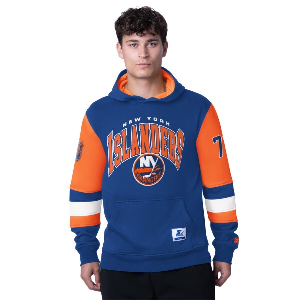 Starter Pánská mikina New York Islanders NHL End Zone Hoodie Velikost: XL