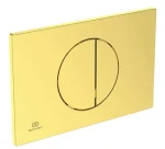 Ideal Standard Oleas M5 kartáčované zlato / Ovládací tlačítko splachování / 2-činné / 230x150x7,5 mm / ABS plast (R0503A2)