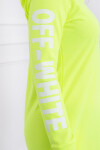 Šaty Off White yellow neon UNI