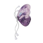 Luxusní brož ve tvaru fialového motýla Jeanne, Fialová