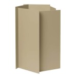 Ferm Living Kovový květináč Fragma Cashmere Medium, béžová barva, kov