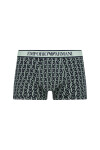 Pánské boxerky 3Pack 112130 4R717 tm. modré se zelenou Emporio Armani