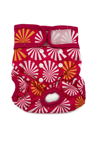 Gama hárací kalhotky pro psa Barva: Tmavě-růžová, Obvod slabin (cm): 30 - 46