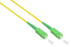 Good Connections LC/SC 15m žlutá / Optický patchkabel / OS2 9/125 SM / Simplex / LSZH (LW-S915LASA)