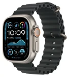 Apple Watch 49mm Black Ocean / Prodloužení oceánského řemínku / přírodní titan (MXTM3ZM/A)