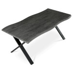 Jídelní stůl 180x90cm, mdf, šedý dub, HT-F4318 GREY