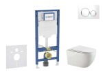 GEBERIT - Duofix Set předstěnové instalace, klozetu Gaia a sedátka softclose, tlačítko Sigma20, bílá/chrom SANI11CA3122B