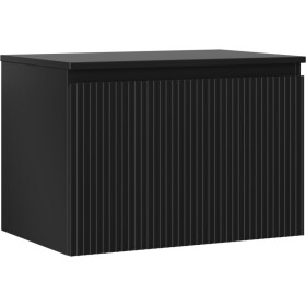 MEXEN/S - Rivel koupelnová skříňka pod umyvadlo 70 cm s deskou, 1 šuplík, reliéf , černá mat 91A20-07047-1-BFC71