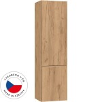 CERANO - Koupelnová vysoká skříňka Adele - TIP-ON otevírání - dub zlatý Craft - 45x180x33 CER-843917