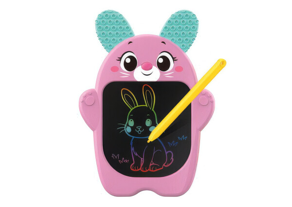 Kreslící LCD tabulka zajíček 18,9x13,7 cm