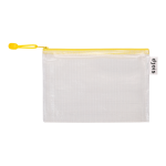 Djois obálka se zipem, A5, PVC síťovina, žlutá, 8 ks