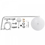 Erga Dubaj, sprchový set s termostatickou baterií a hlavovou sprchou 30 cm, chromová, ERG-YKA-BP.DUBAJ-THERM-30-CHR
