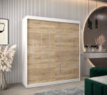 Šatní skříň Abi Y0 Barva korpusu: Dub artisan, Rozměry: 120 cm, Dveře: Černá