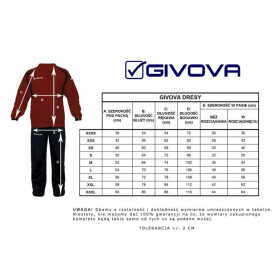 Dětská tepláková souprava Tuta Visa TR018 1204 - Givova červená-modrá 3XS