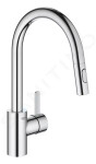 GROHE - Eurosmart Cosmopolitan Dřezová baterie s výsuvnou sprškou, chrom 31481001