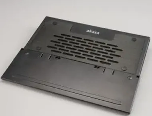 AKASA AK-NBC-29B / Chladící podložka pro 12-15.4 notebook / hliníková / skládací / černá (AK-NBC-29BK)