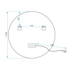 REA - Zrcadlo LED 70cm HZJ070 HOM-02827