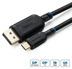 MicroConnect kabel USB-C (M) - DisplayPort (M) 1m černá / Kabel / 4K / 4096×2160 px (MC-USBCDP1)