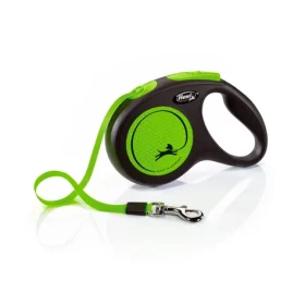 Flexi New Neon M 5m/25kg zelená / Vodítko (348683)