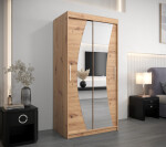 Šatní skříň Abi W0 Barva korpusu: Dub Sonoma, Rozměry: 200 cm, Dveře: Dub sonoma