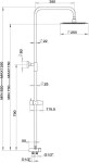 NOVASERVIS - Sprchová souprava k nástenné sprchové nebo vanové baterii SET032,0