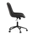 Pracovní židle, výškově nastavitelná, černá látka, KA-V3120 BK3