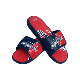 FOCO Pánské pantofle Washington Capitals NHL Colorblock Slipper Velikost: S = 39-41 EU