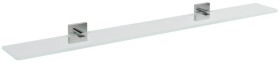 SAPHO - X-SQUARE skleněná police 900, chrom/čiré sklo XQ009-18