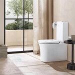 DURAVIT - White Tulip Splachovací nádrž 370x145 mm, připojení vlevo, bílá 0933100005