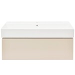 Koupelnová skříňka s umyvadlem SAT Feel 100x30x46 cm pískově béžová mat SATFEEL100BEU2 SATFEEL100BEU2