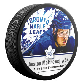 Inglasco / Sherwood Puk Toronto Maple Leafs Auston Matthews #34 NHLPA