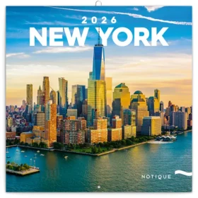NOTIQUE Poznámkový kalendář New York 2026 - Východní / 30 x 30 cm (PGP-35156-V)