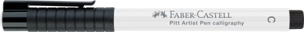 Faber-Castell Umělecký popisovač Pitt Artist Pen C kaligrafický 2,5 mm - bílý