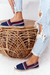 Espadrilky Na Pletené Podrážce Big Star HH274483 Tmavě Modre 37