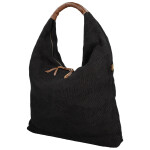 Trendy dámská textilní kabelka na rameno Alice, černá