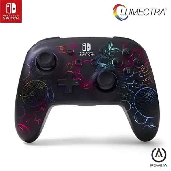 PowerA Enhanced Galactic Vortex / Bezdrátový ovladač / Nintendo Switch / Lumectra podsvícení (NSGP0349-01)