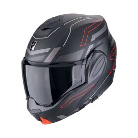 Moto přilba Scorpion Exo-Tech Evo Conquer matná černo/červená - Xxl