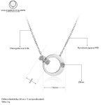 Ocelový náhrdelník se zirkony Carla - chirurgická ocel, Stříbrná 40 cm + 5 cm (prodloužení)