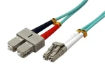 OEM LC-SC 2m / Optický patchcord / Multimode 50/125 OM4 / Duplex / Modrá (0951)