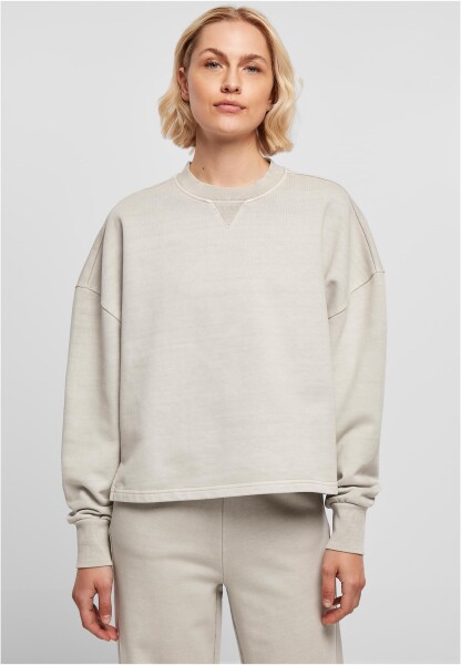 Dámský Heavy Terry Garment Dye Crewneck warmgrey