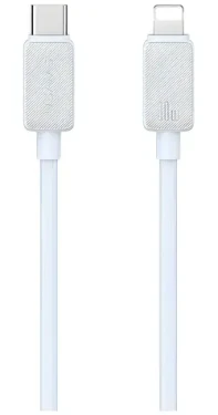 USAMS US-SJ692 bílá / Datový kabel USB-C - Lightning / 1m / 30W / 480 Mbps (SJ692USB02)