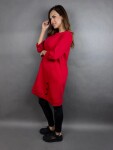 HOSH Mikinové šaty Elenya Velikost: UNI, Barva: Červená