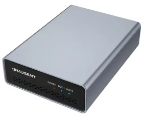 GrauGear / Externí RAID pouzdro / 2x 2,5" HDD/SSD / USB-C 3.2 Gen 2 / RAID 0,1 (G-25RD2-AC-10G)