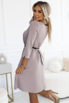 Dámské šaty 579-1 - NUMOCO béžová L/XL