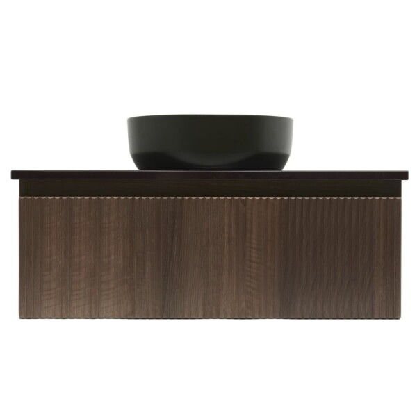 Koupelnová skříňka s krycí deskou SAT Evolution 98x30x44,8 cm ořech mat SATEVO100NAD SATEVO100NAD
