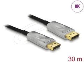 DeLock Aktivní optický kabel DisplayPort 1.4 / Propojovací kabel / 8K / 30 m (85889)