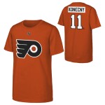 Outerstuff Dětské tričko Travis Konecny #11 Philadelphia Flyers NHL Flat Name & Number Short Sleeve Cotton Velikost: Dětské L (158 – 164)