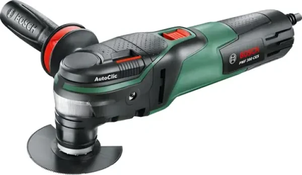 BOSCH PMF 350 CES / Multifunkční nářadí / 350 W / Regulace otáček / LED / AutoClic / Kufr (603102200)